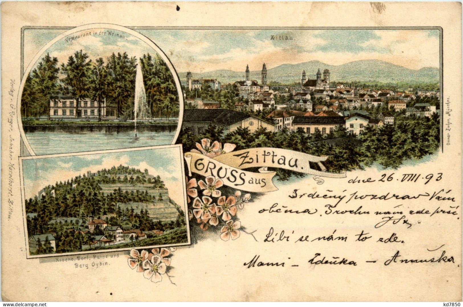 Gruss Aus Zittau - Litho - Zittau