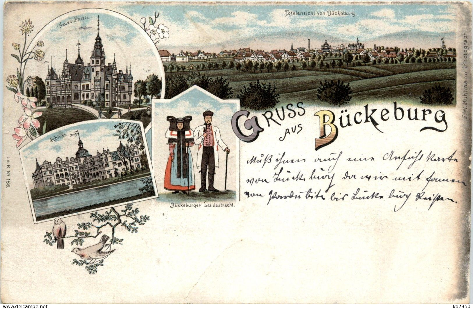 Gruss Aus Bückeburg - Litho - Bueckeburg