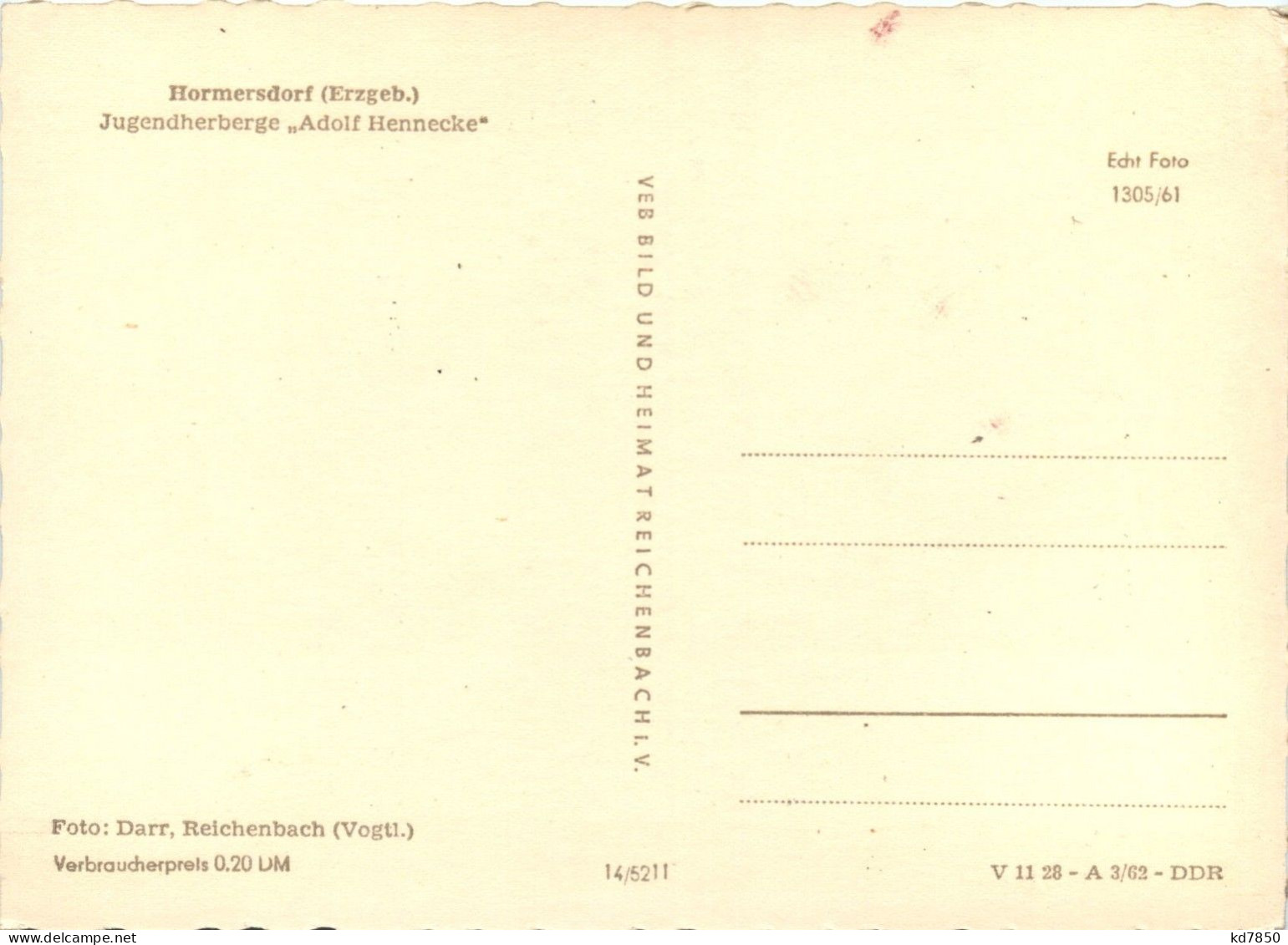 Hormersdorf - Jugendherberge Adolf Hennecke - Zwoenitz