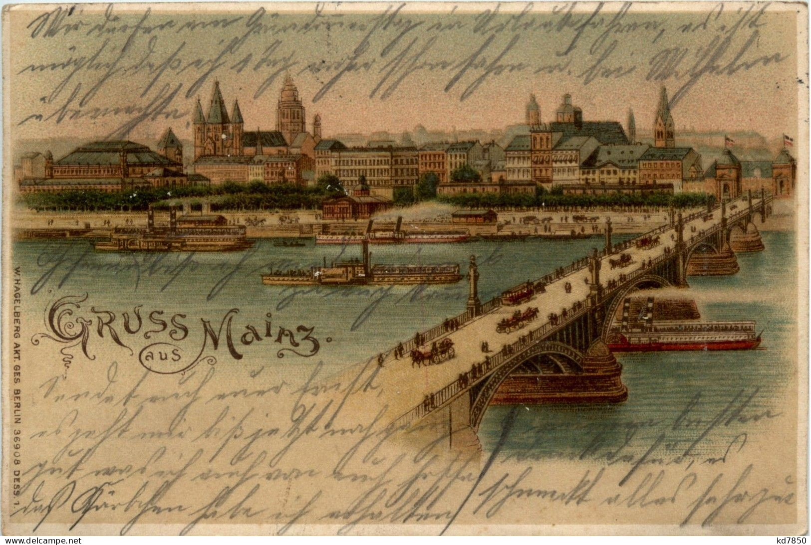 Gruss Aus Mainz - Litho - Mainz