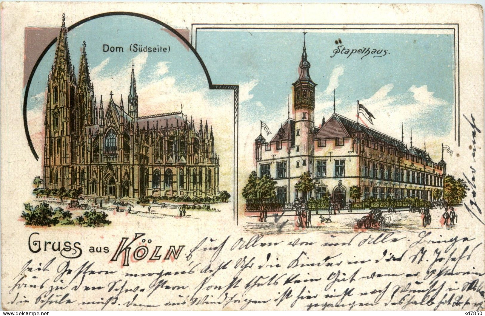 Gruss Aus Cöln - Litho - Koeln