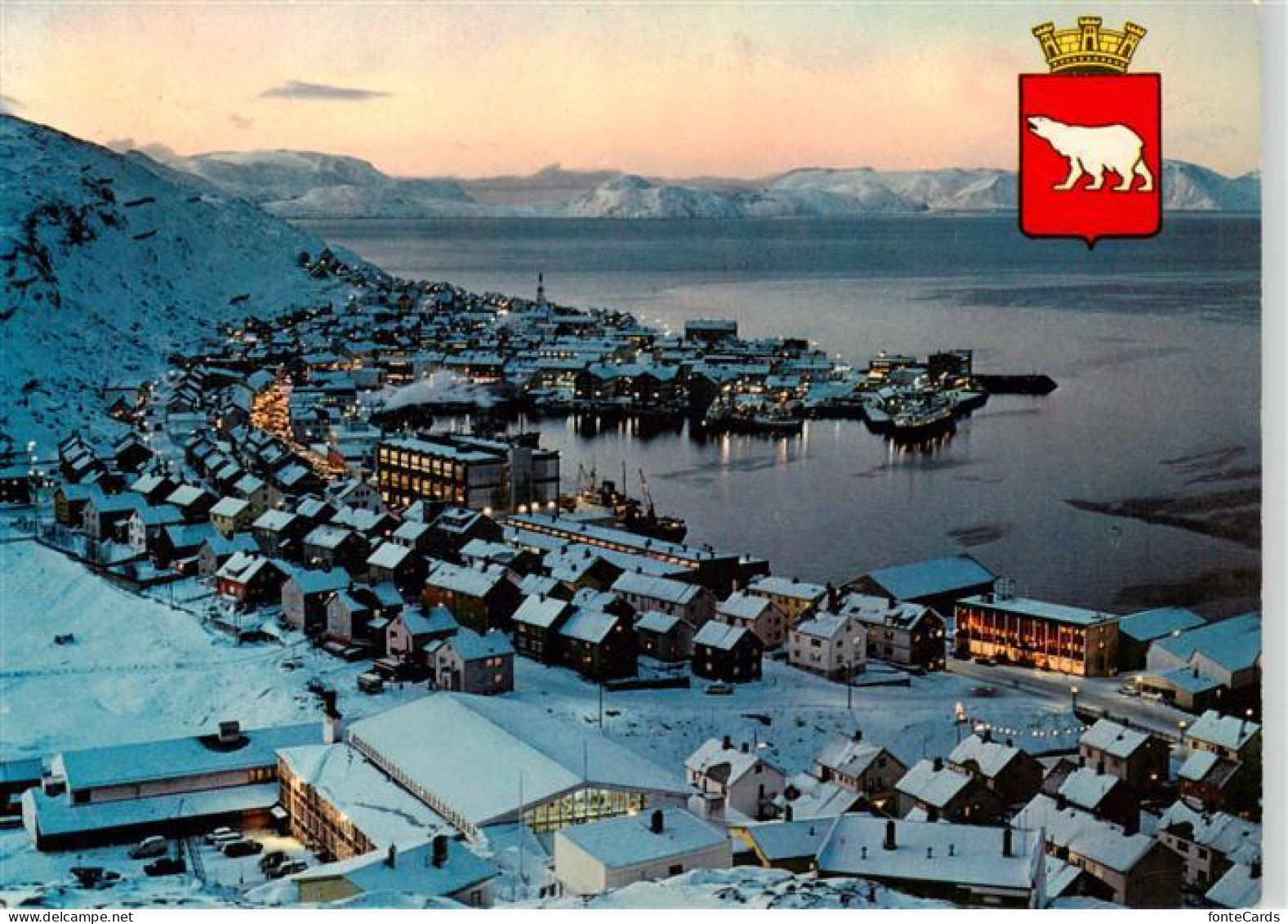 73882093 Hammerfest Norge Winterpanorama Fliegeraufnahme  - Norvegia