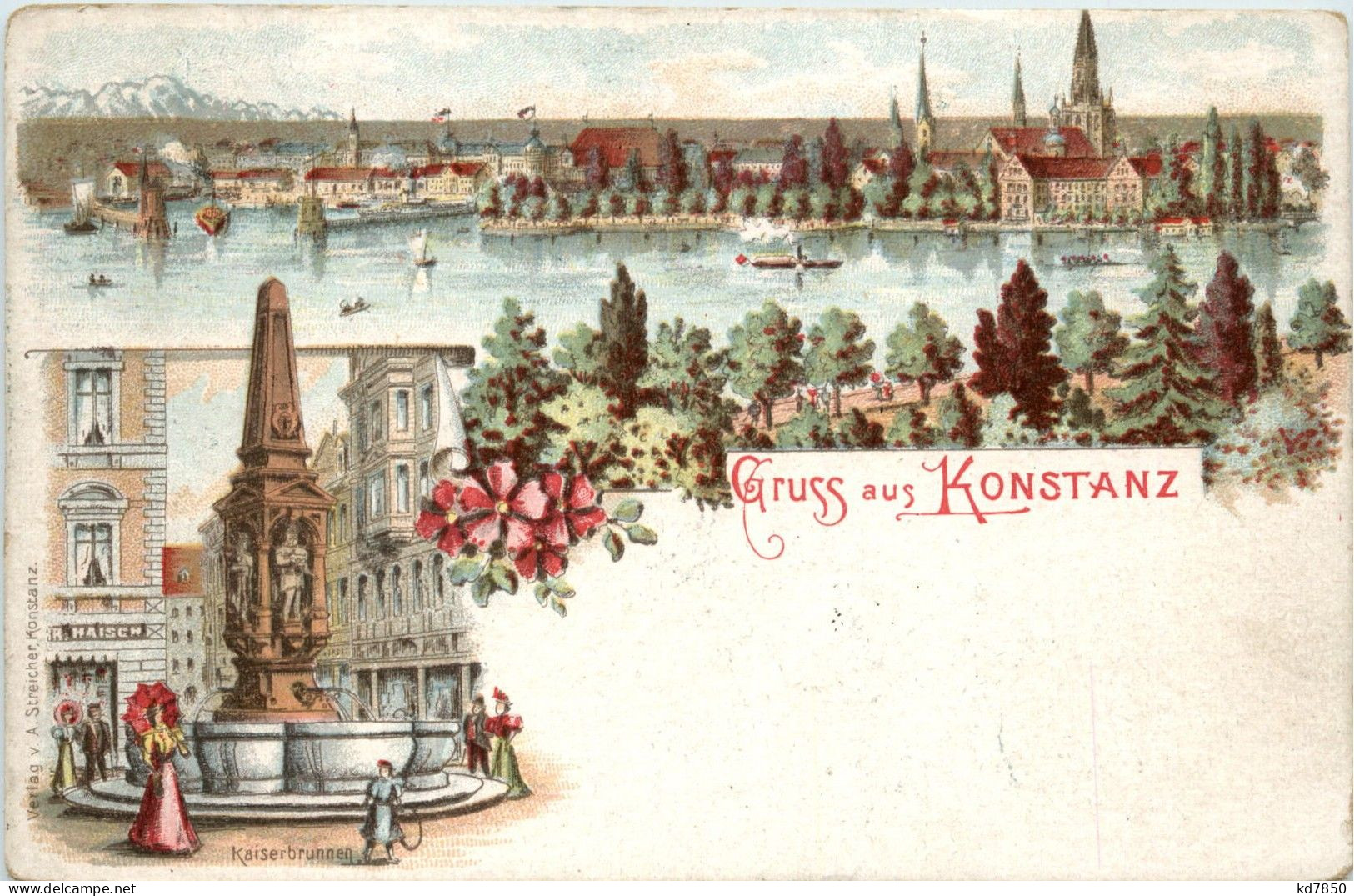 Gruss Aus Konstanz - Litho - Konstanz