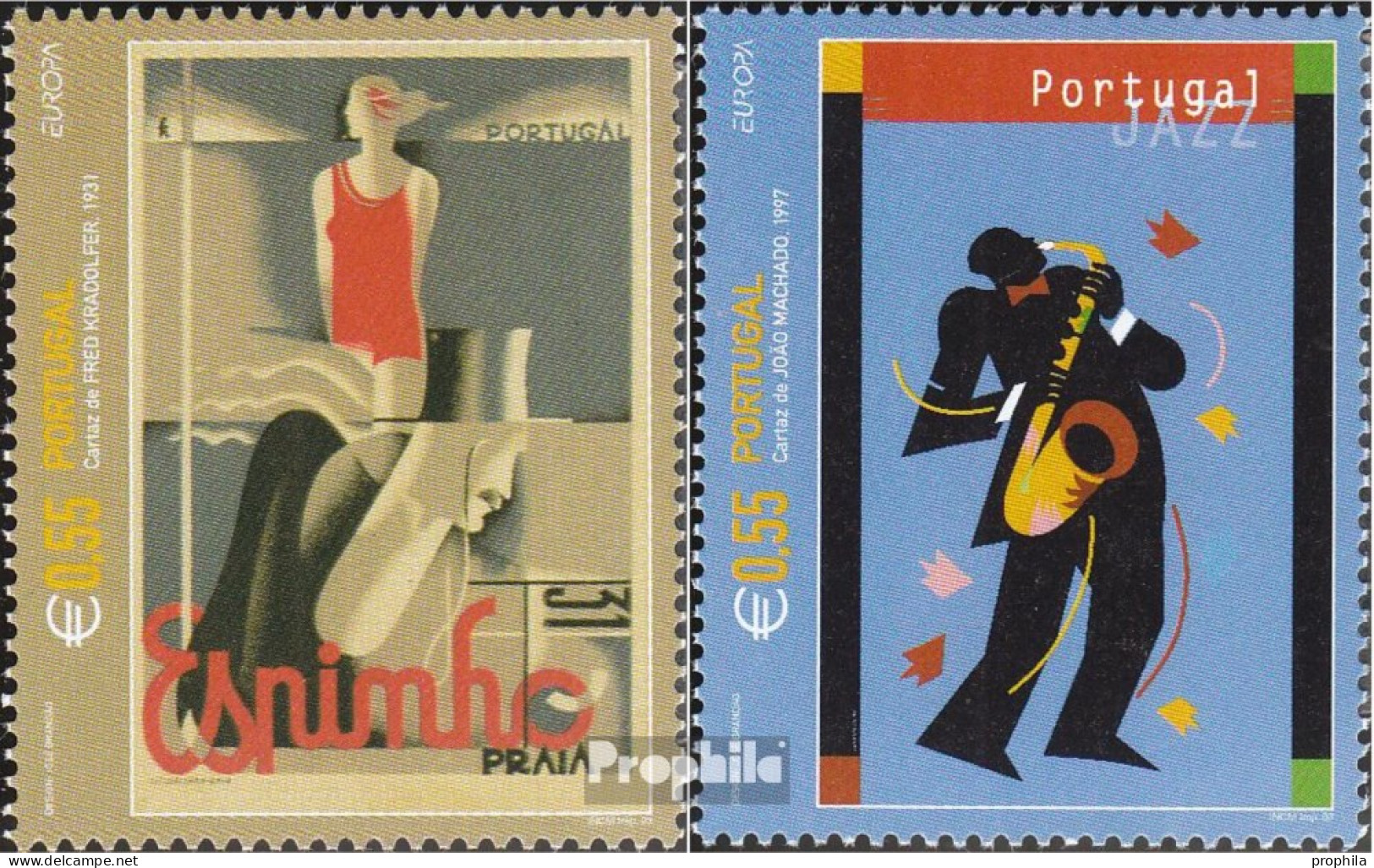 Portugal 2677-2678 (kompl.Ausg.) Postfrisch 2003 Europa: Plakatkunst - Ongebruikt