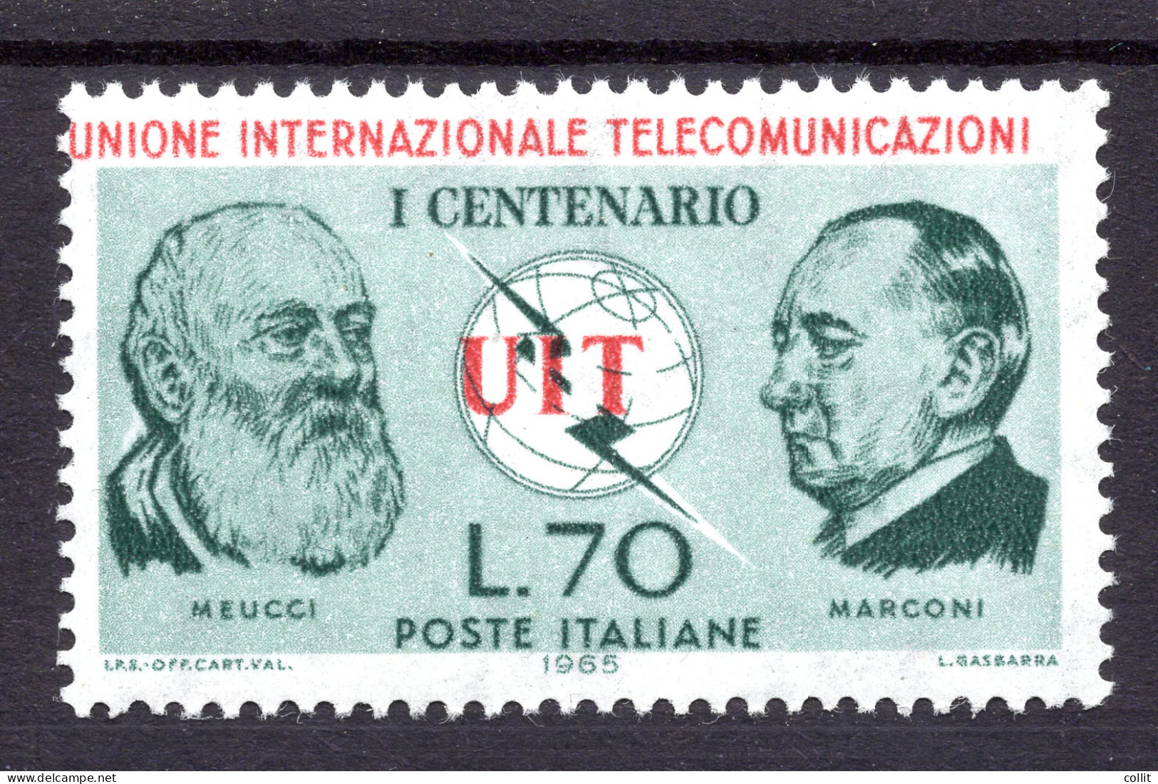 UIT Lire 70 Varietà Rosso Spostato A Sinistra - Abarten Und Kuriositäten