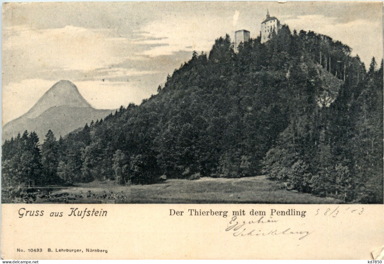 Gruss Aus Kufstein, Der Thierberg Mit Dem Pendling - Kufstein