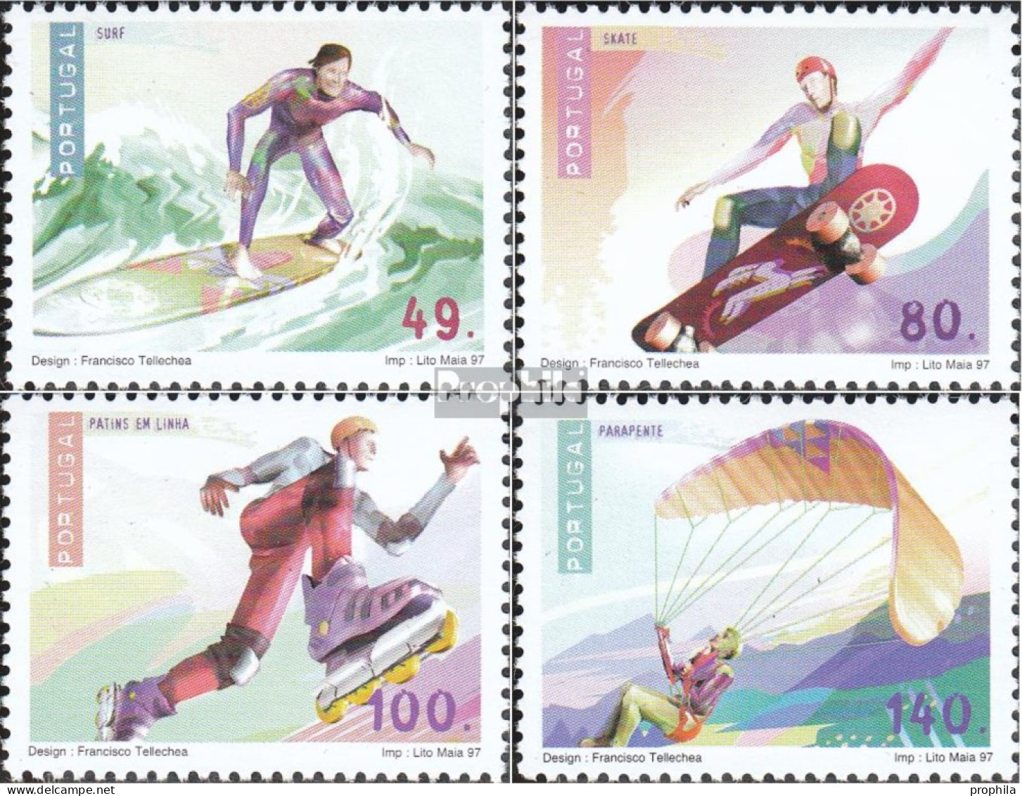 Portugal 2184-2187 (kompl.Ausg.) Postfrisch 1997 Fun-Sport - Unused Stamps