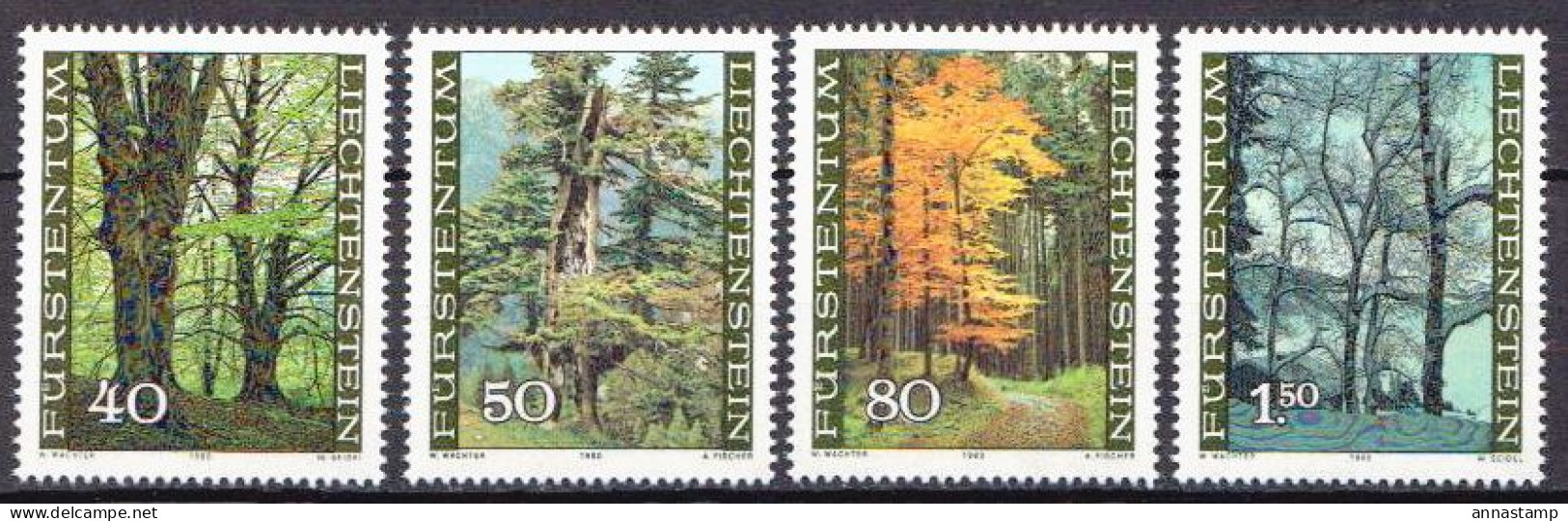 Liechtenstein MNH Set - Alberi