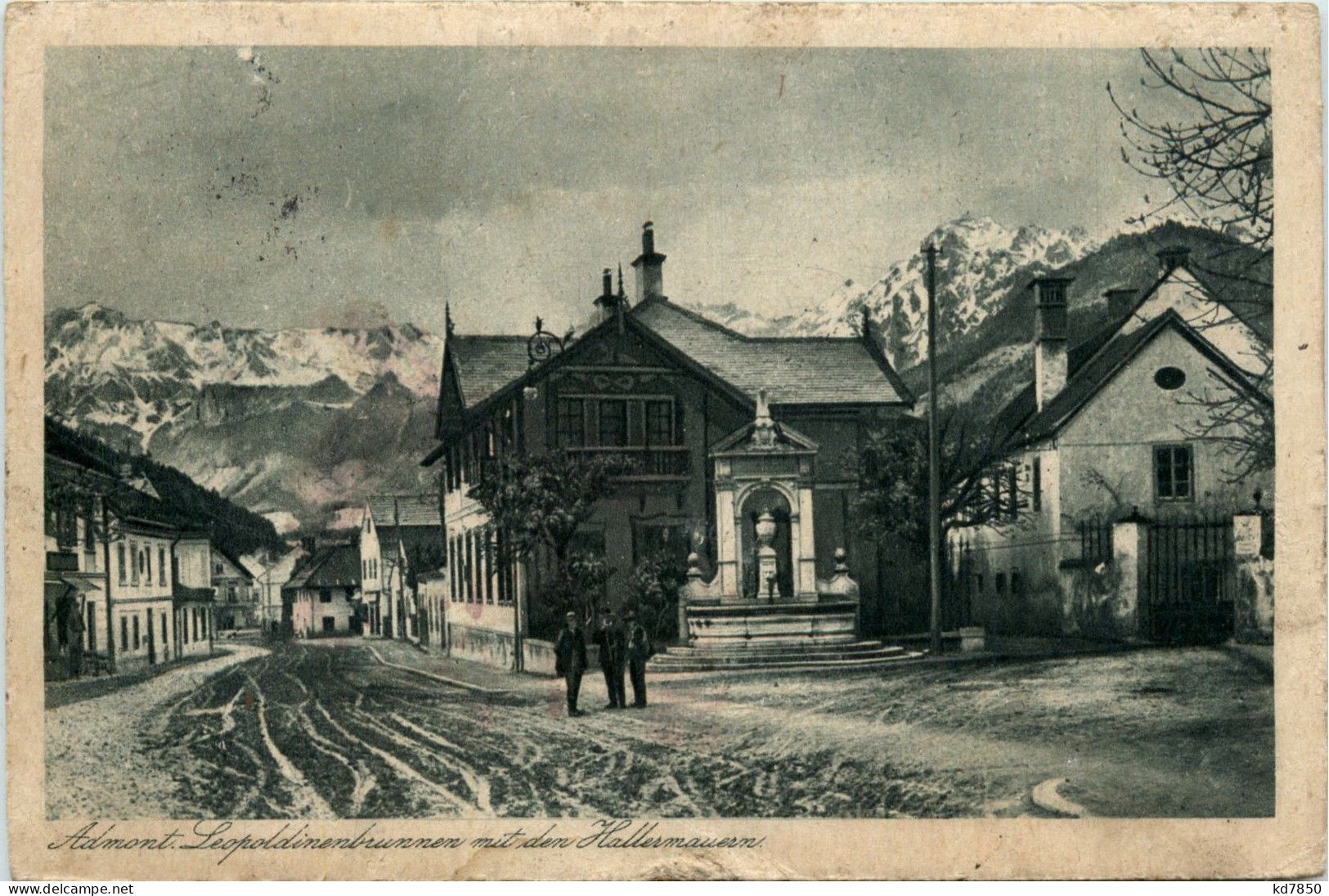 Admont/Steiermark - Admont, Leopoldinerbrunnen Mit Den Hallermauern - Admont