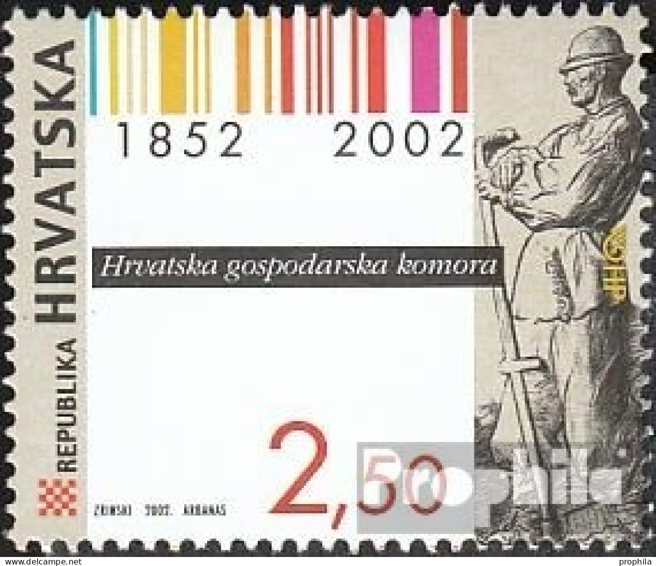 Kroatien 604 (kompl.Ausg.) Postfrisch 2002 Wirtschaftskammer - Croatie