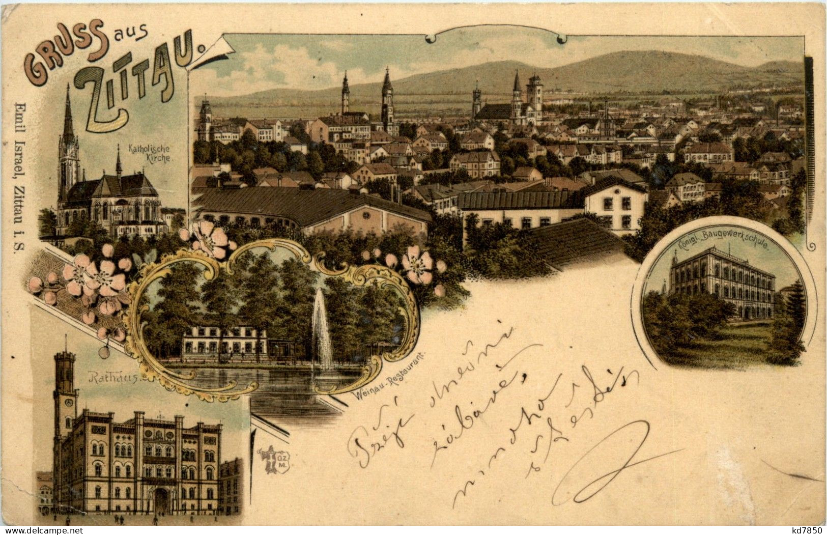 Gruss Aus Zittau - Litho - Zittau