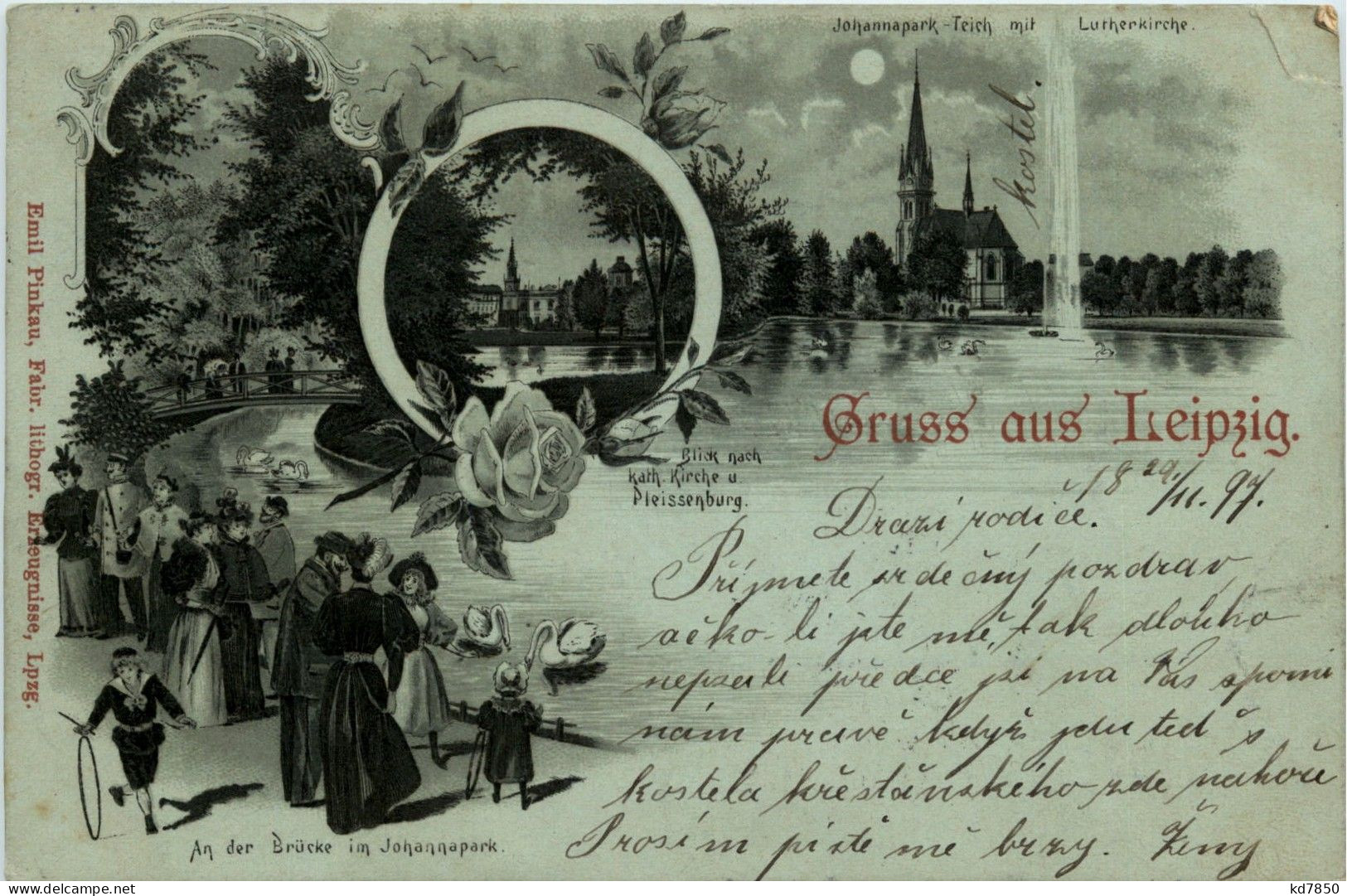 Gruss Aus Leipzig - Litho - Leipzig