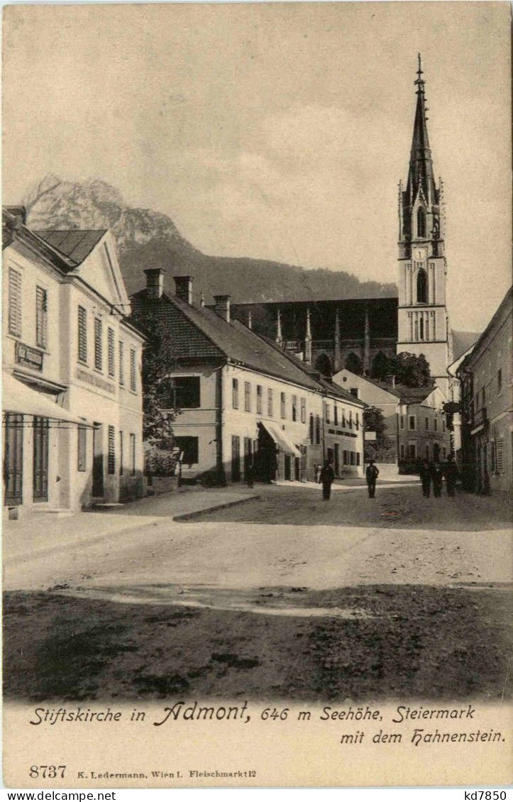 Admont/Steiermark - Admont, Stiftskirche Mit Dem Hahnenstein - Admont