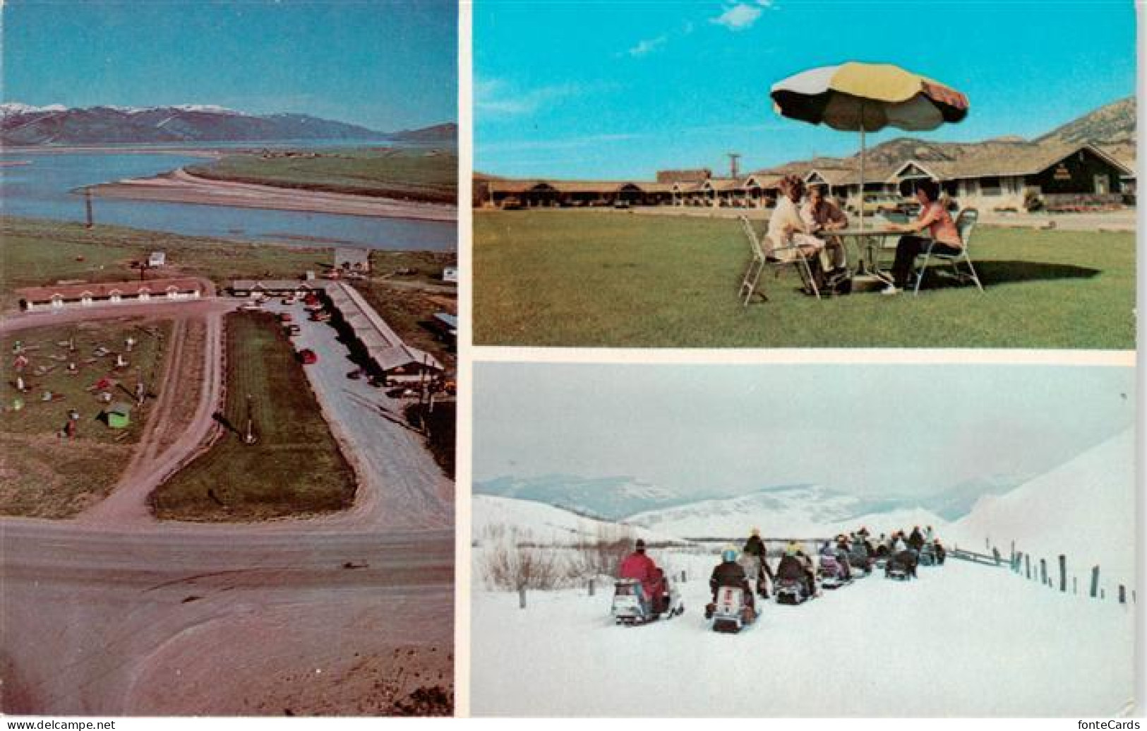 73881143 Alpine_Wyoming_USA Three Rivers Hotel Fliegeraufnahme Park Winterpanora - Andere & Zonder Classificatie