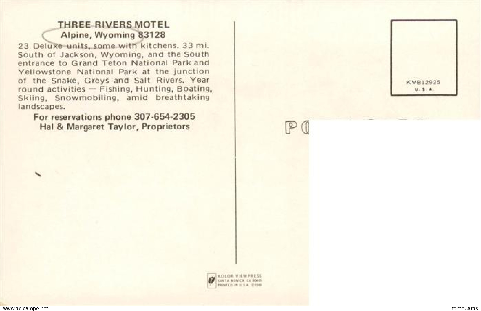 73881143 Alpine_Wyoming_USA Three Rivers Hotel Fliegeraufnahme Park Winterpanora - Andere & Zonder Classificatie