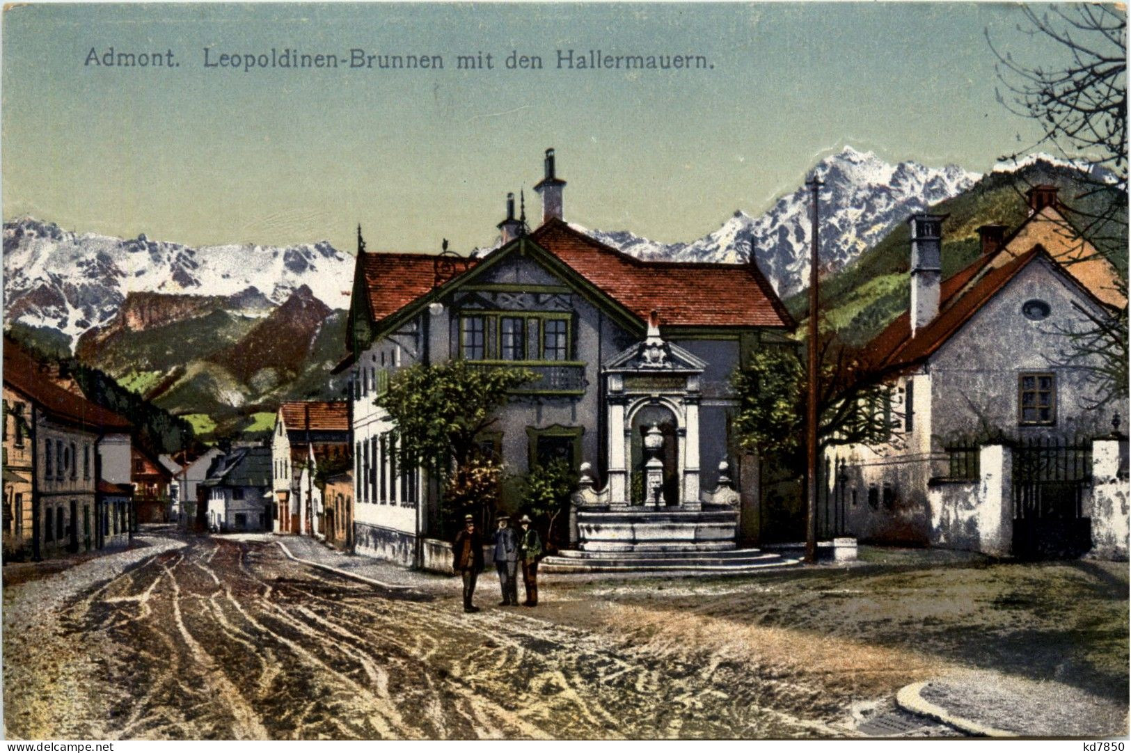 Admont/Steiermark - Leopoldinen-Brunnen Mit Den Hallermauern - Admont