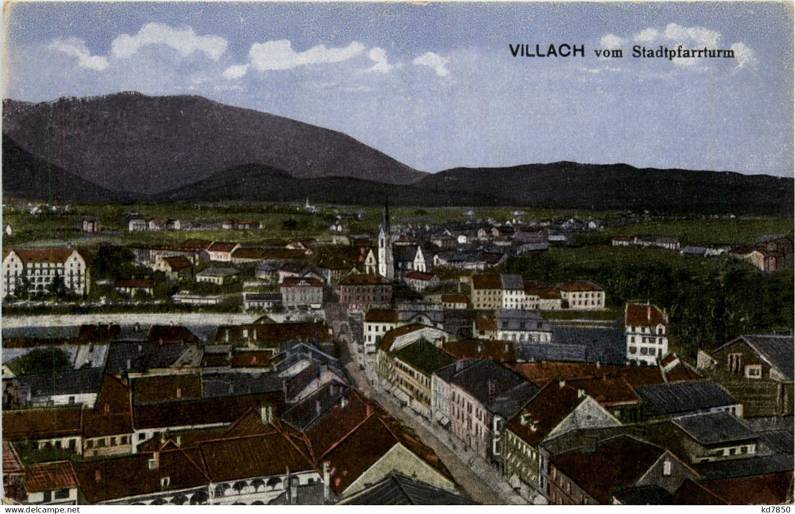 Villach/Kärnten - Villach, Mit Stadtpfarrturm - Villach