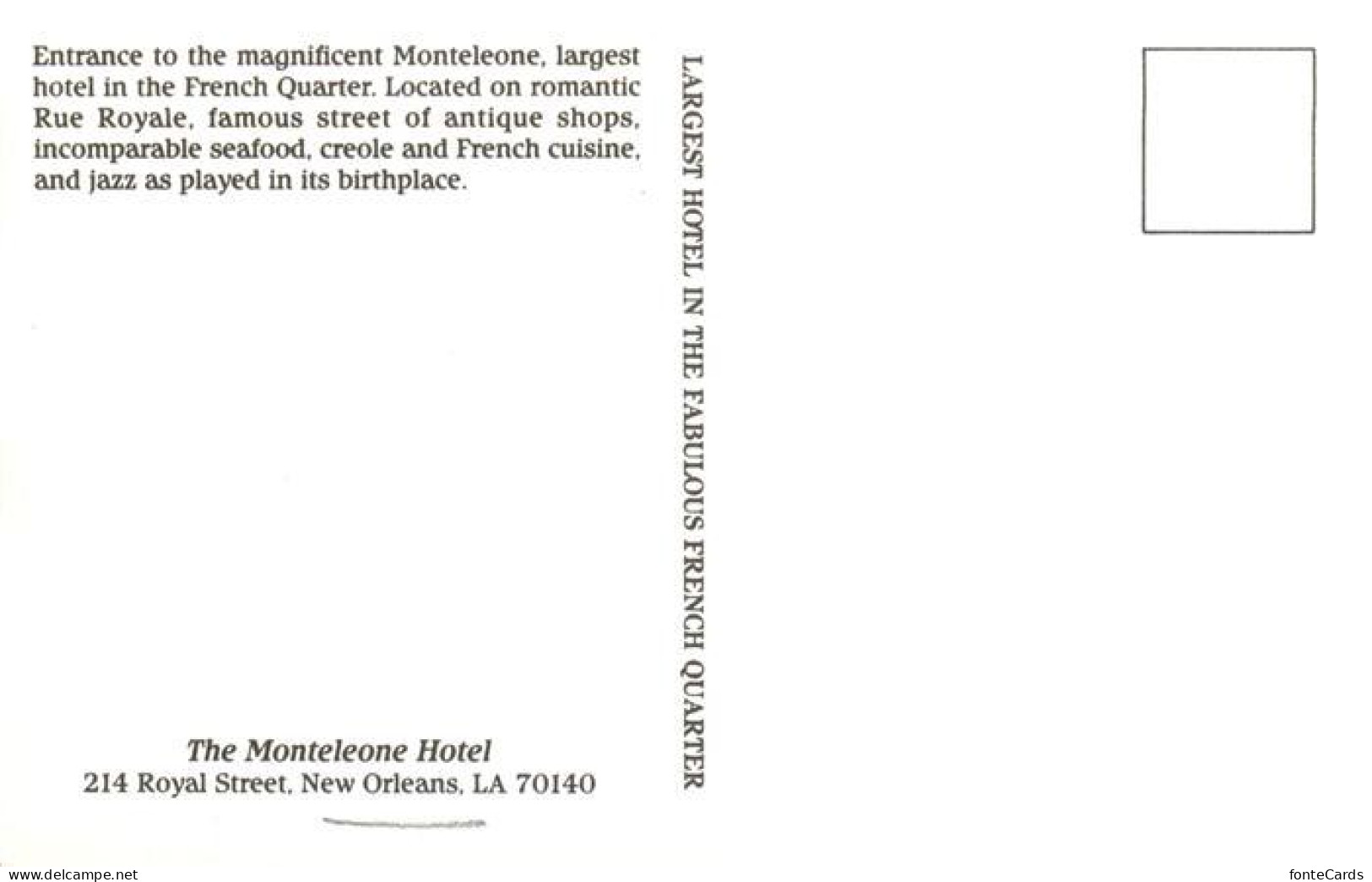 73881133 New_Orleans_Louisiana_USA The Monteleone Hotel - Autres & Non Classés