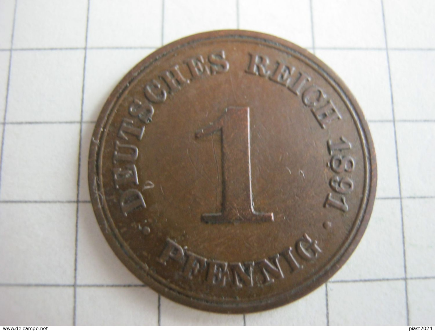 Germany 1 Pfennig 1891 A - 1 Pfennig