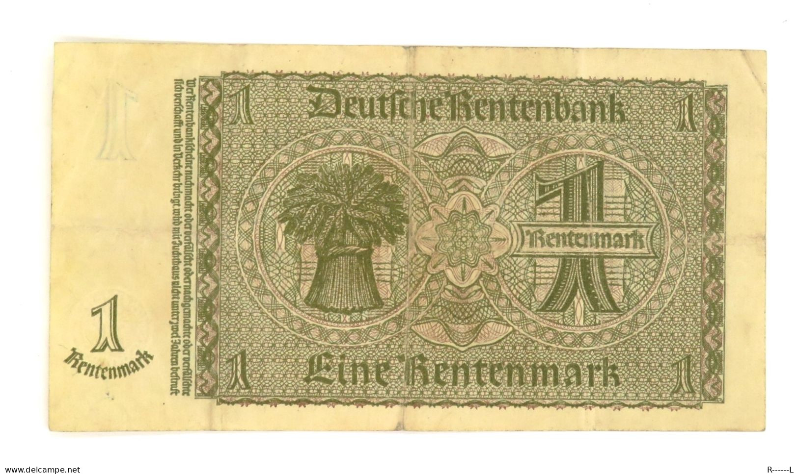 1 Rentenmark Berlin 1937 - Sonstige & Ohne Zuordnung