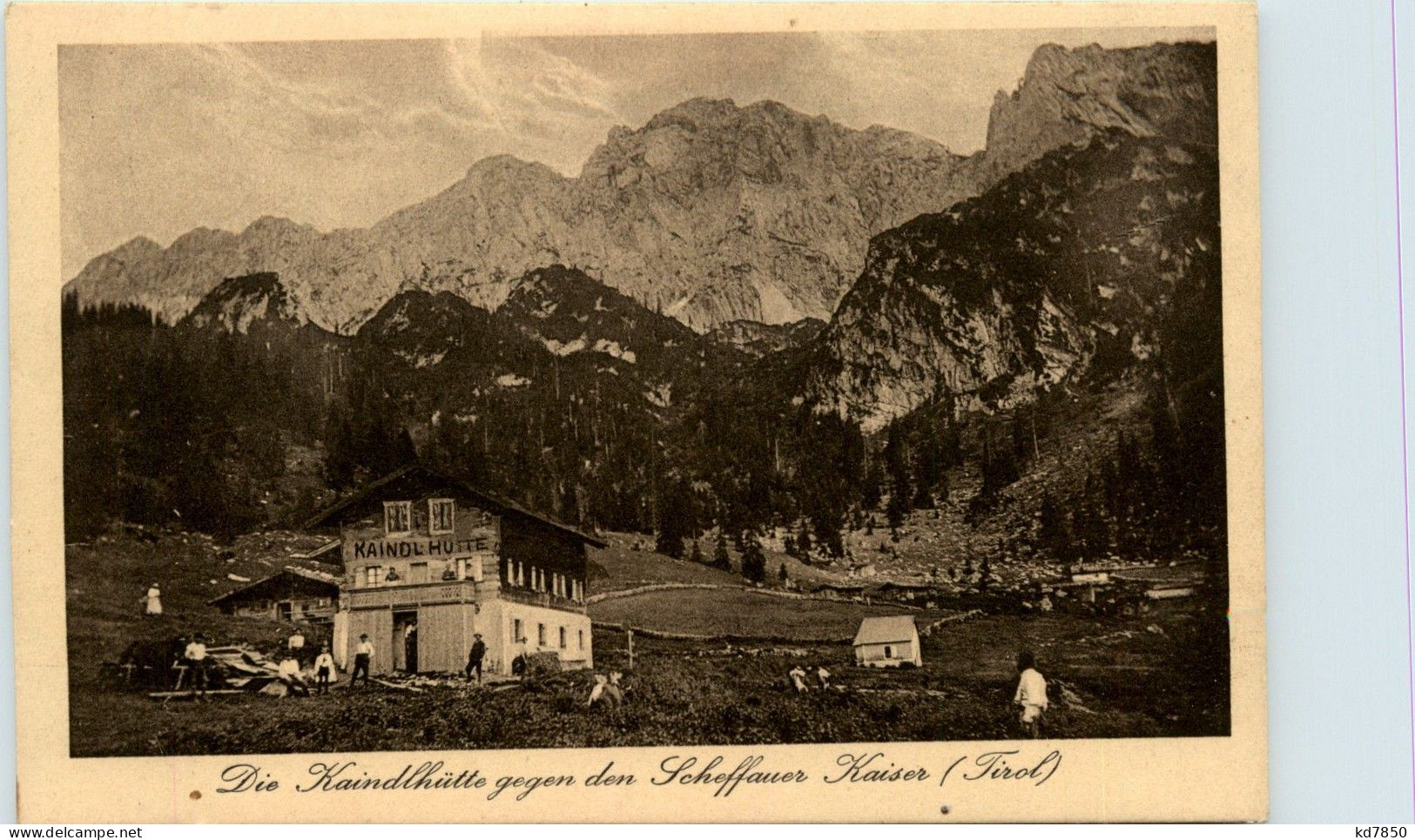 Die Kaindlhütte Gegen Den Scheffauer Kaiser - Kufstein