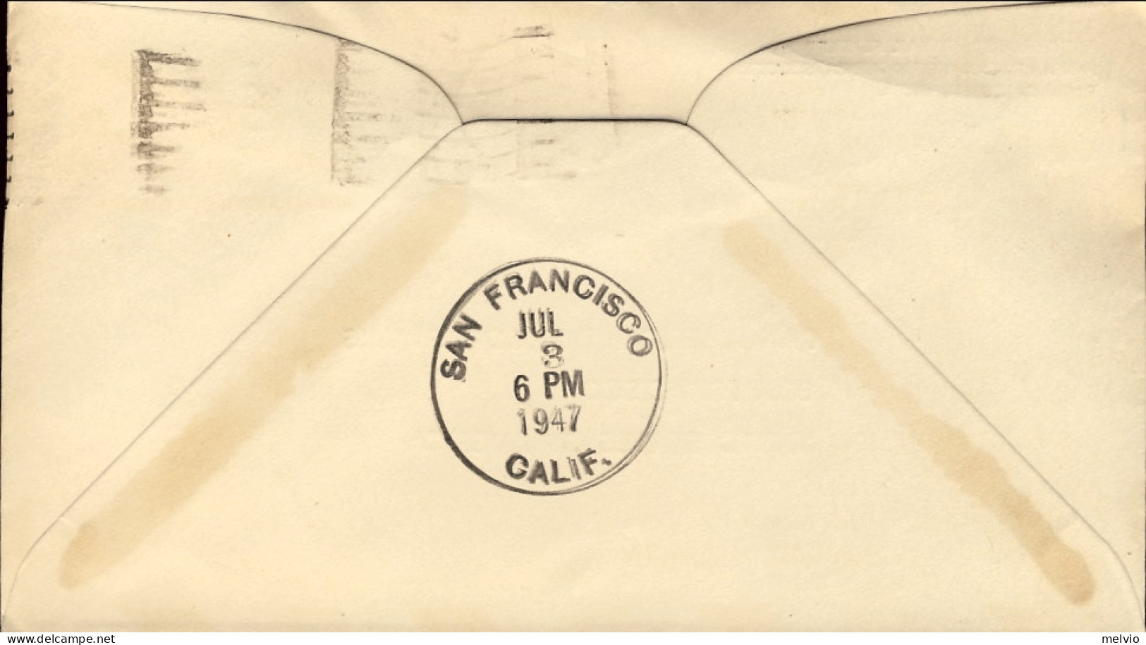 1947-India I^volo Pan American World Airways Calcutta San Francisco - Other & Unclassified