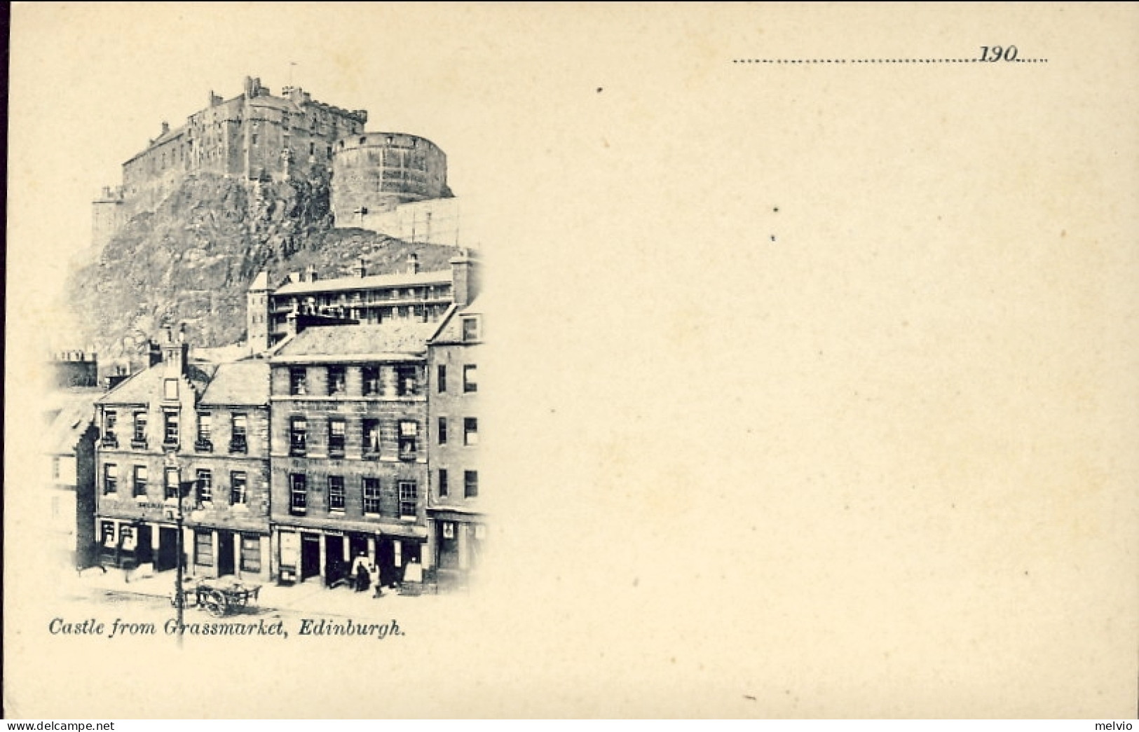 1902-Gran Bretagna "Castle From Grassmarket Edinburgh" - Other & Unclassified