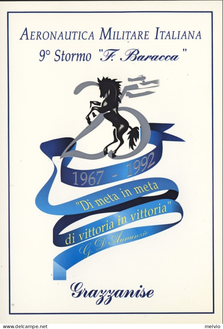 Vaticano-1992 Cartolina Dell'aeronautica Militare 9 Stormo Francesco Baracca Bol - Aéreo