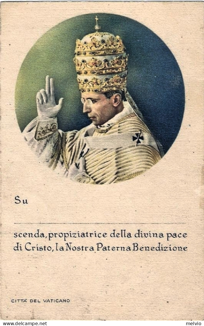 1942-cartolina Postale Artistica Per Il Giubileo Di Sua Santita' Pio XII - Otros & Sin Clasificación