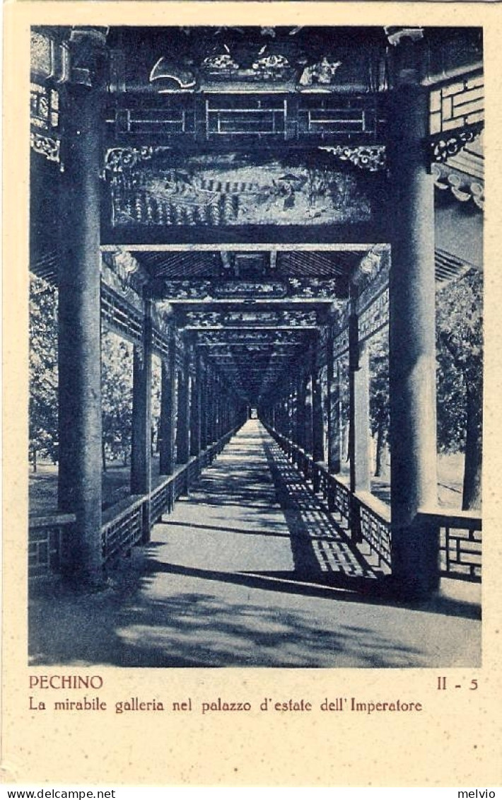 1920circa-Cina Cartolina Illustrata Nuova "Pechino La Mirabile Galleria Nel Pala - China