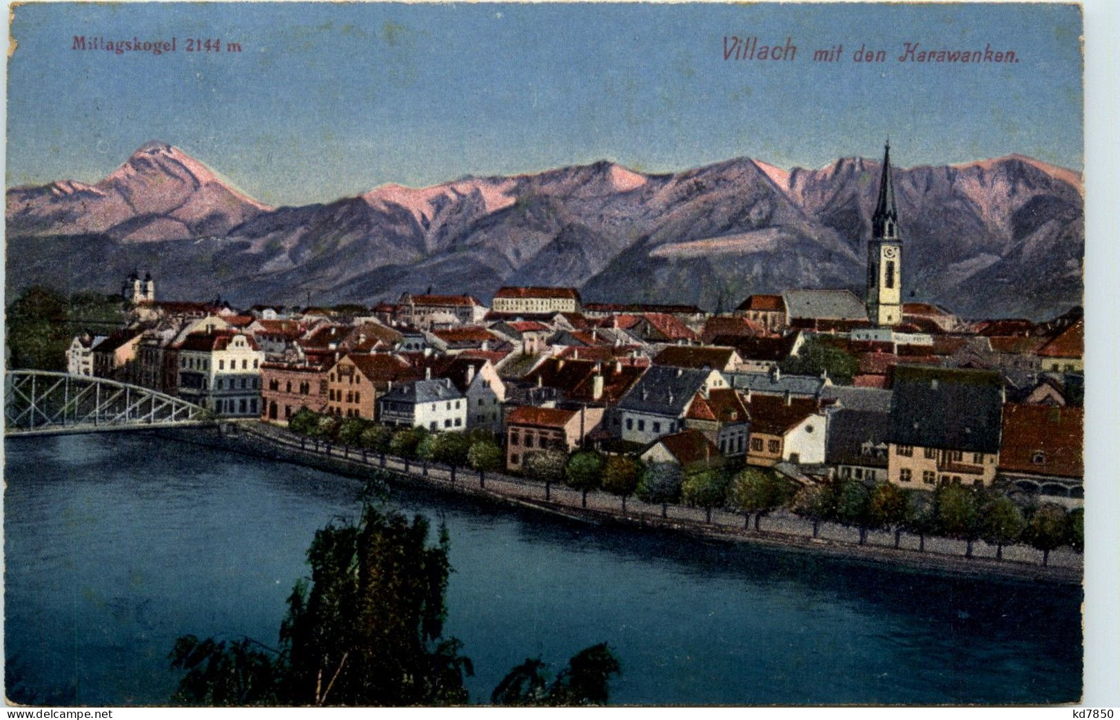 Villach/Kärnten - Villach, Mit Den Karawanken Und Mittagskogel - Villach