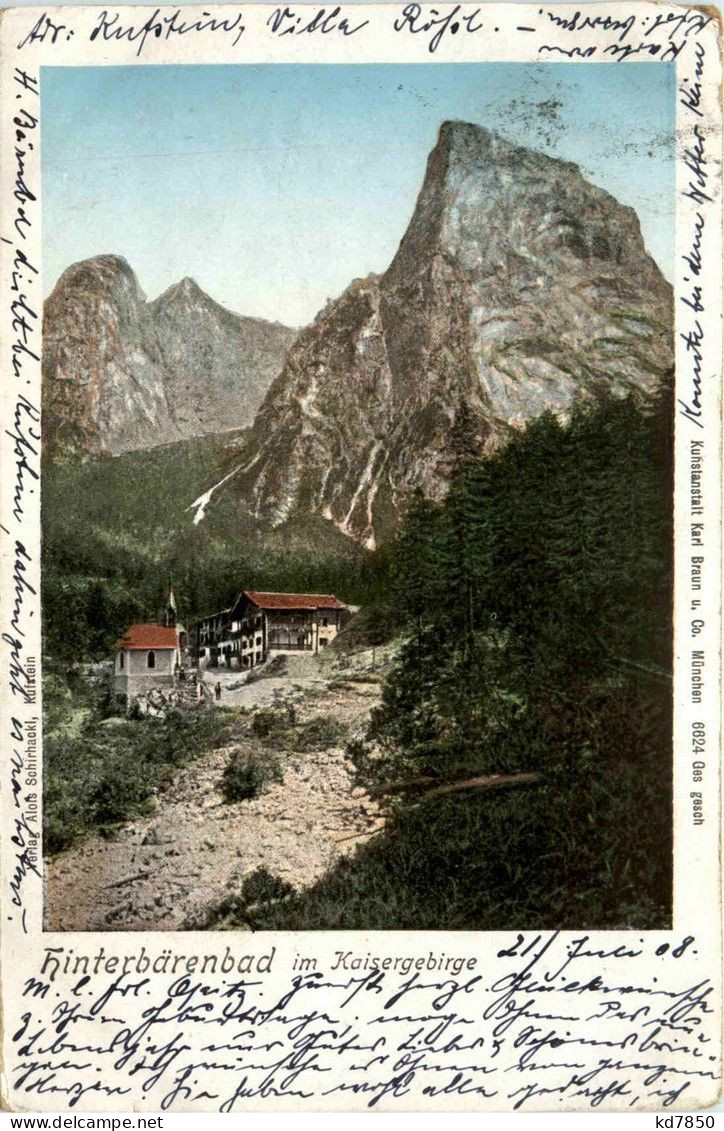 Kufstein/Tirol Und Rundherum - Hinterbärenbad Im Kaisergebirge - Kufstein