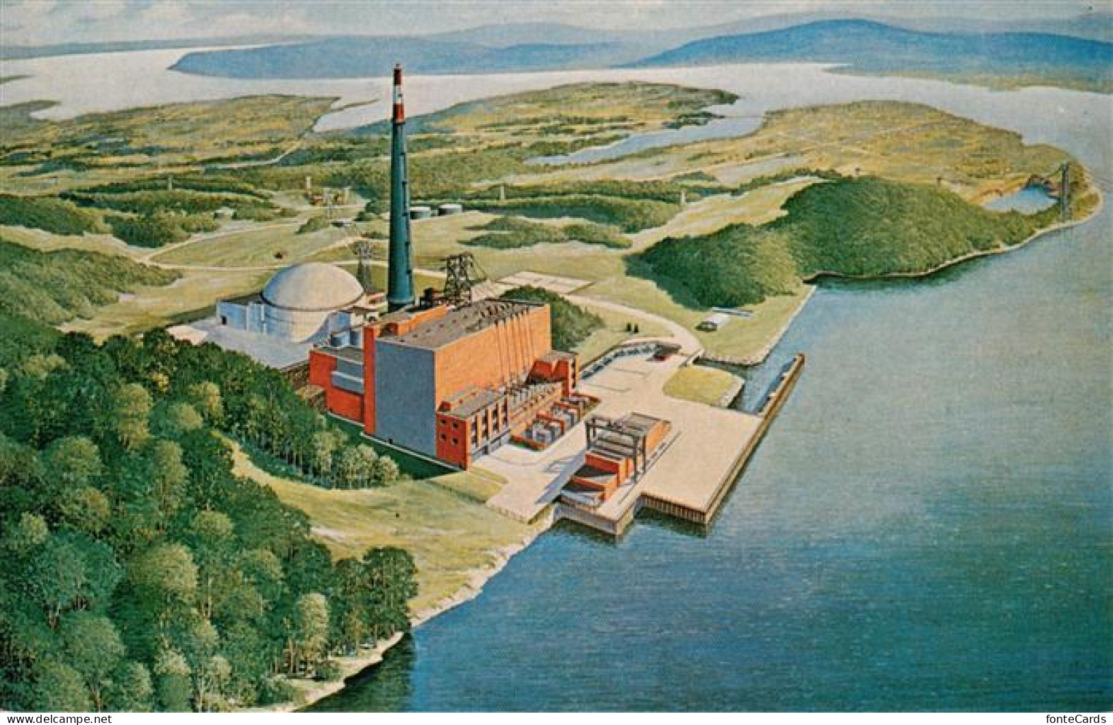 73880406 Buchanan_New_York_USA Artists Conception Of Con Edisons Indian Point At - Autres & Non Classés