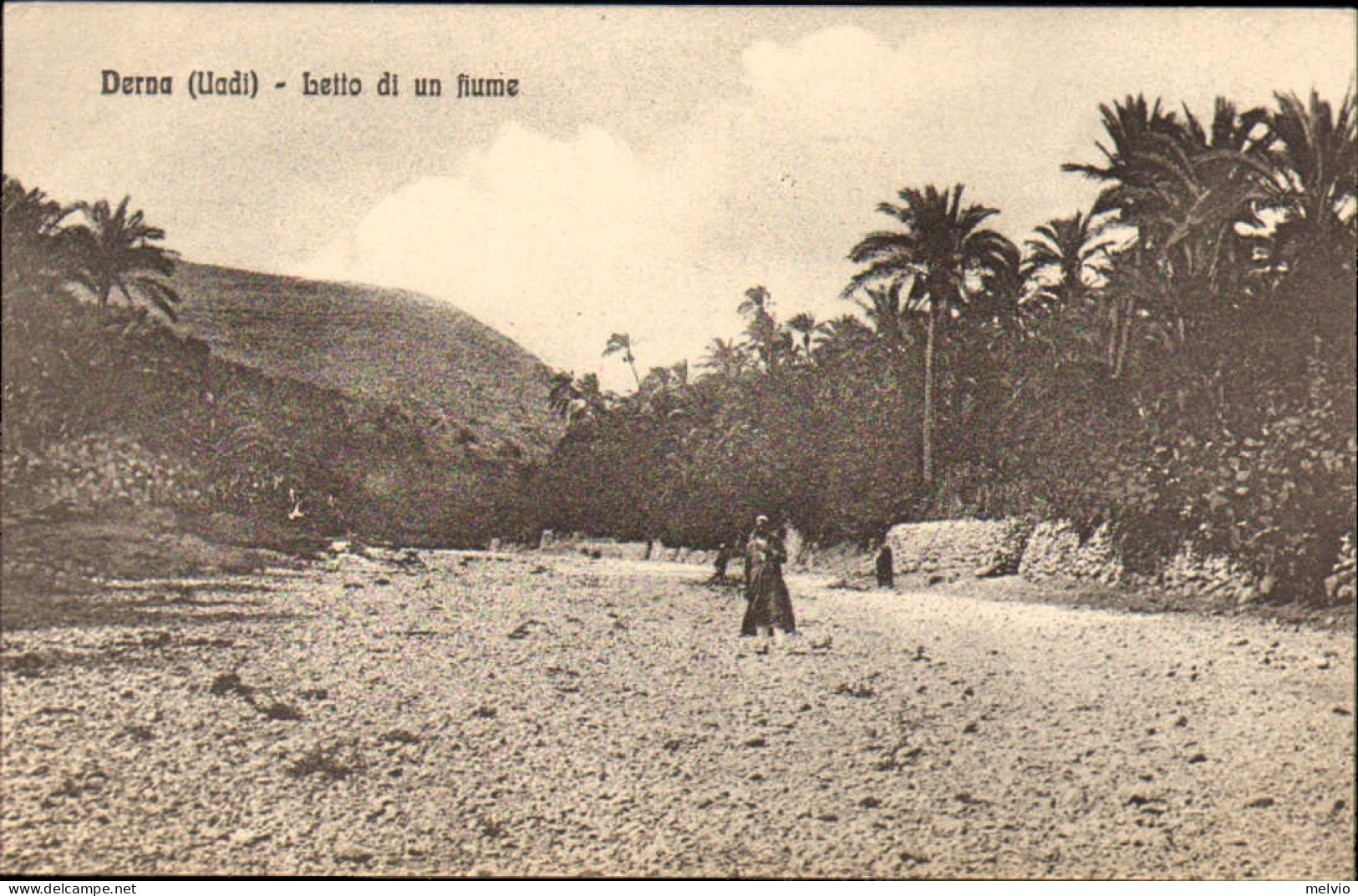 1911/12-"Guerra Italo-Turca,Derna (Uadi) Letto Di Un Fiume" - Tripolitania