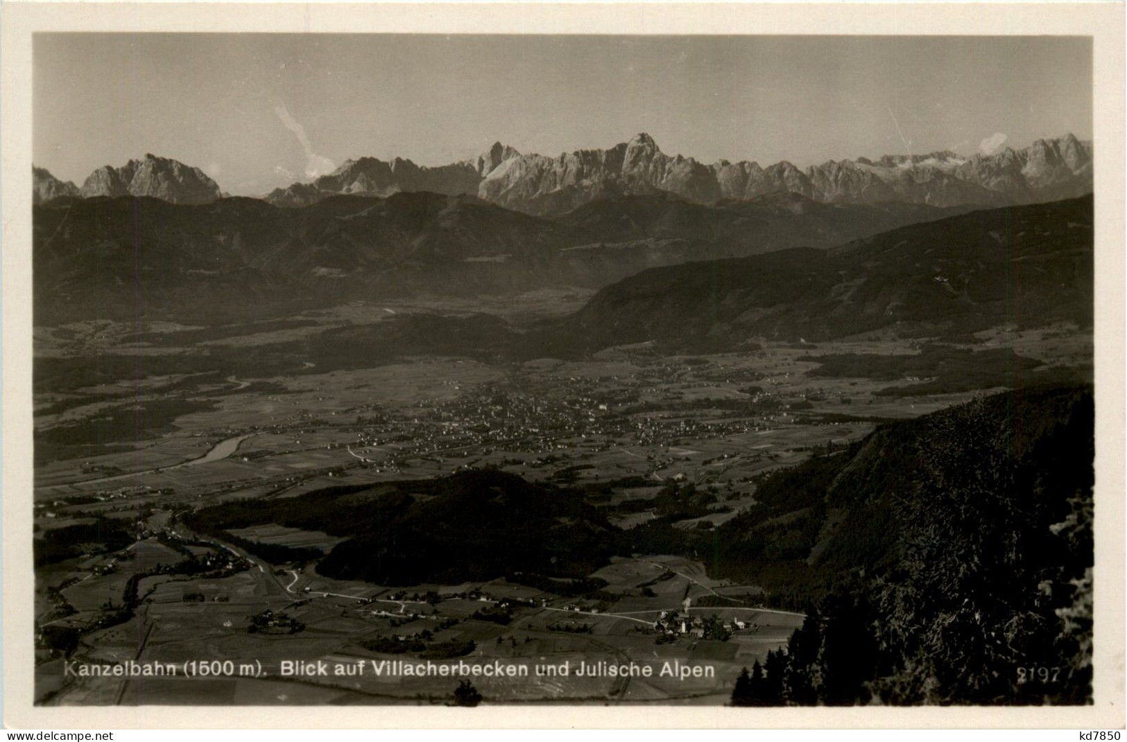 Villach, Kanzelbahn, Blick Auf Villacherbecken Und Julische Alpen - Villach