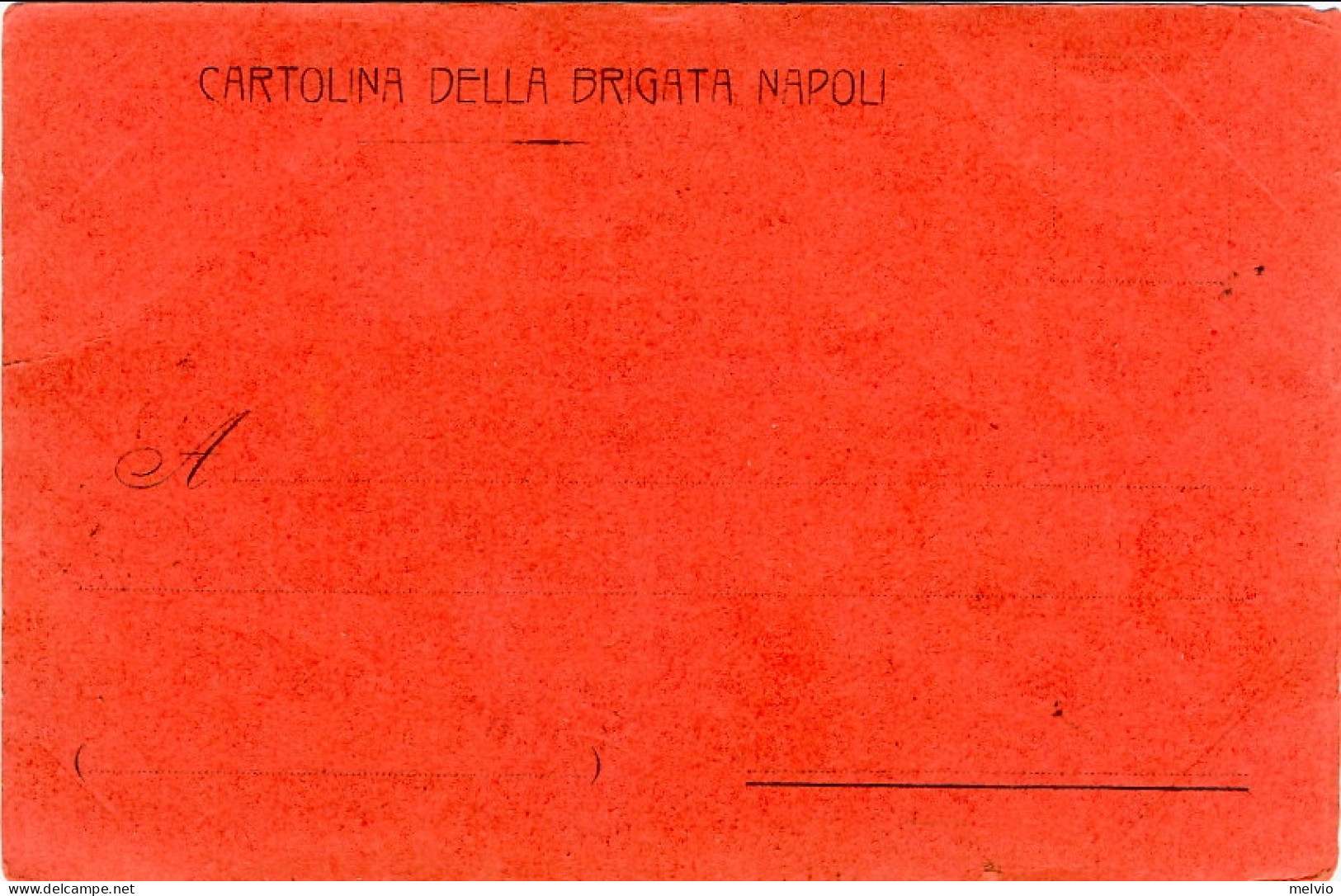 1900circa-75-76 Reggimento Fanteria "brigata Napoli"con La Doppia Firma Dell'aut - Régiments