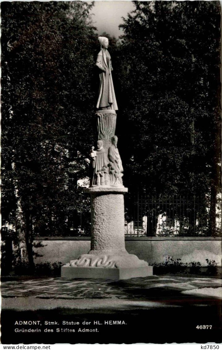 Admont, Statue Der Hl. Hemma, Gründerin Des Stiftes Admont - Admont