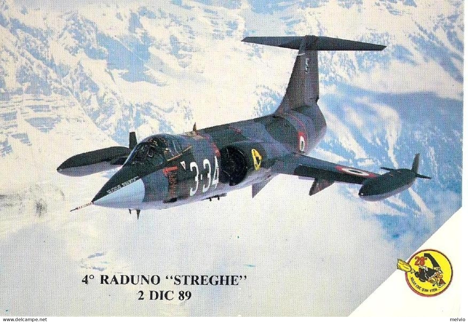 San Marino-1989 Cartolina Dell'aeronautica Militare Italiana Corriere Aeropostal - Corréo Aéreo