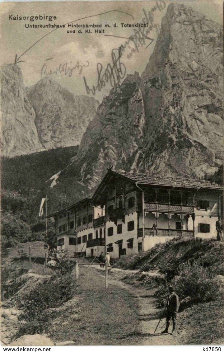 Unterkunftshaus Hinterbärenbad M.d. Totenkirchl Und D.kl. Halt - Kufstein