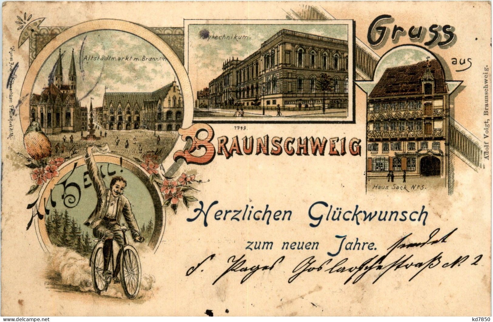 Gruss Aus Braunschweig - Litho - Braunschweig