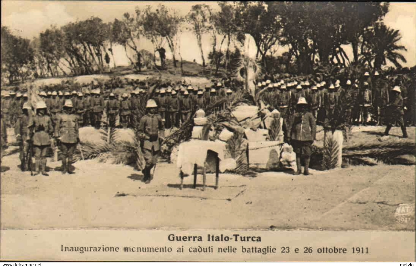 1911/12-"Guerra Italo-Turca,inaugurazione Monumento Ai Caduti" - Tripolitaine