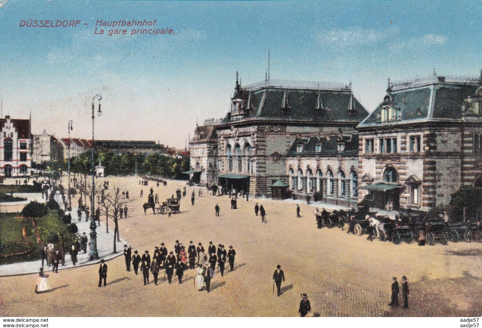 Dusseldorf Hauptbahnhof 1924 - Gares - Sans Trains
