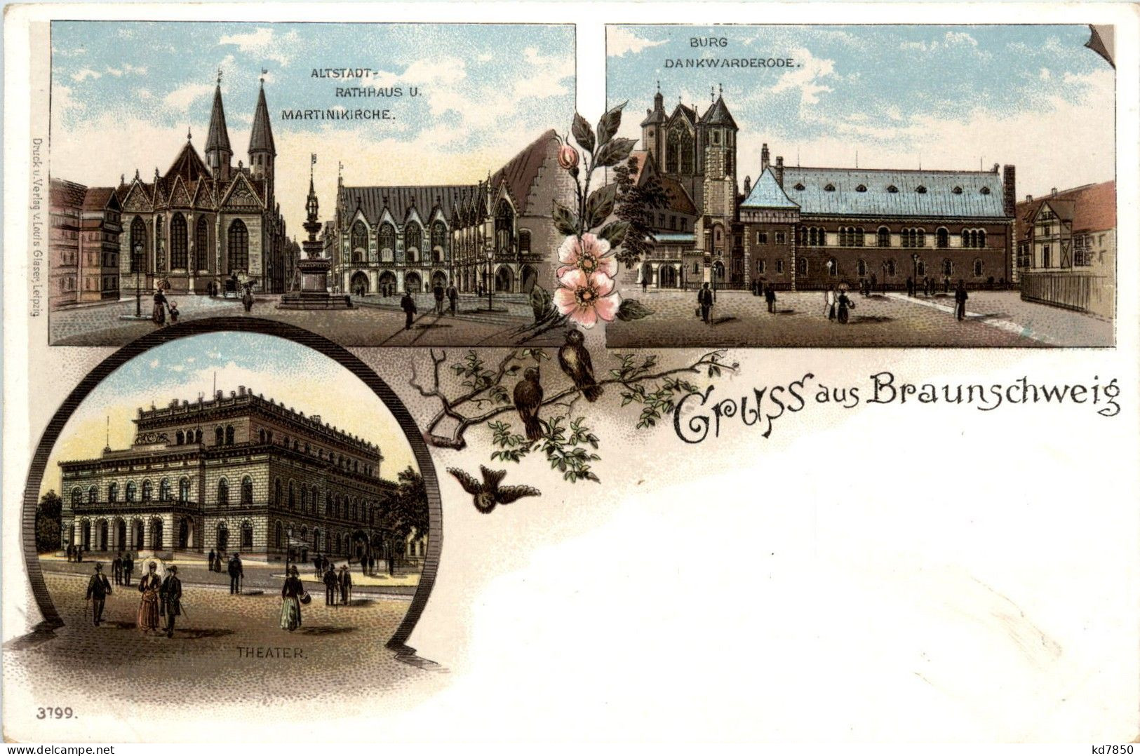 Gruss Aus Braunschweig - Litho - Braunschweig