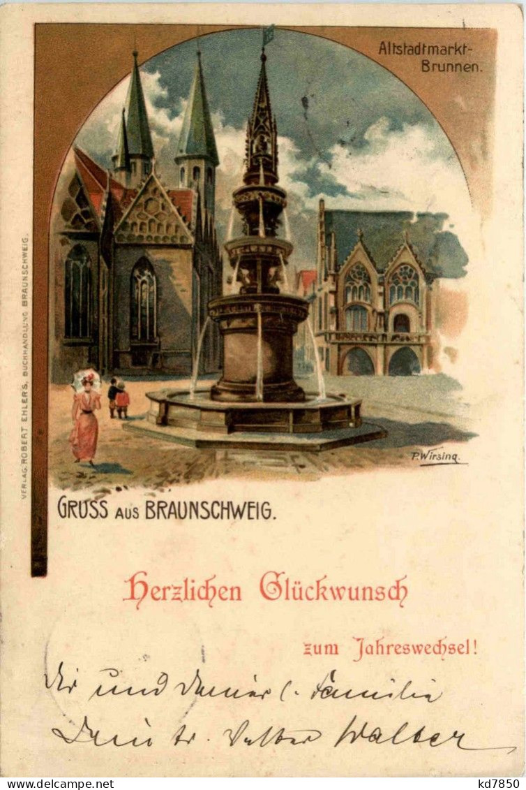 Gruss Aus Braunschweig - Litho - Braunschweig