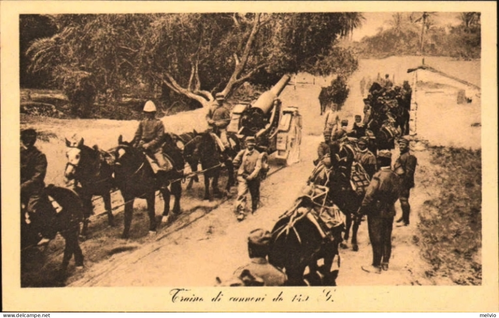 1911/12-"Guerra Italo-Turca,traino Di Cannoni Da 149 G" - Tripolitaine