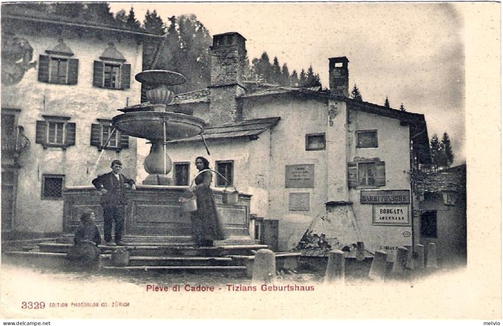 1904circa-cartolina Illustrata Nuova "Pieve Di Cadore-Tizians Geburtshaus" - Belluno