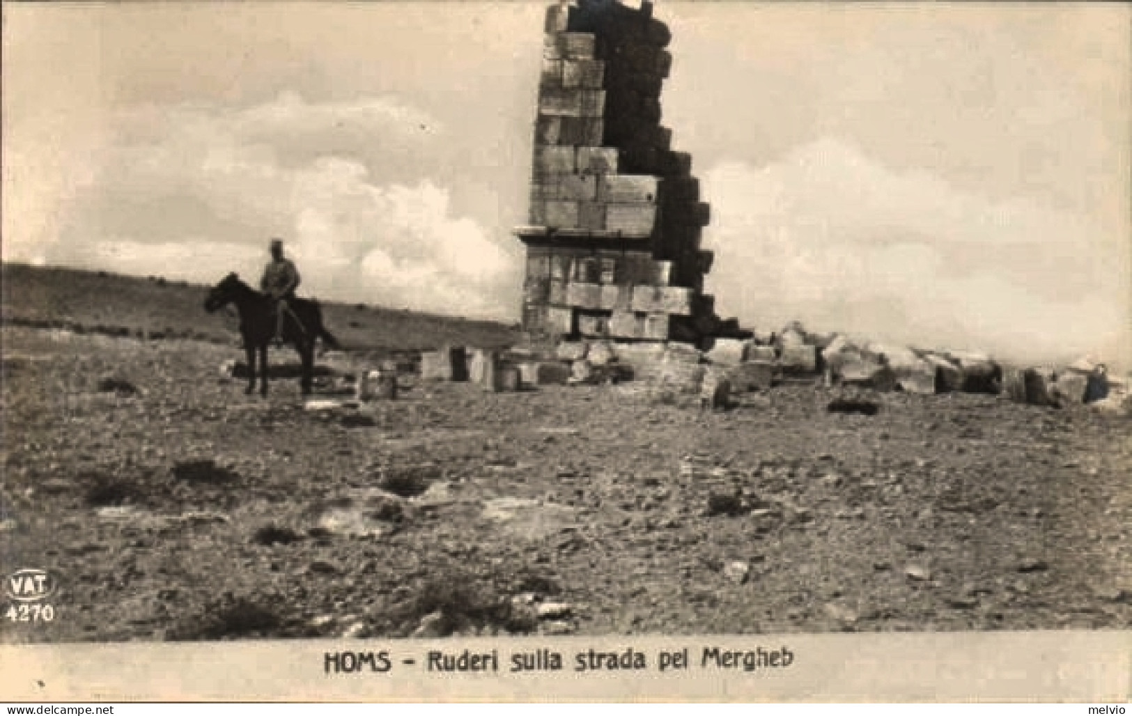 1911/12-"Guerra Italo-Turca,Ruderi Sulla Strada Pel Mergheb" - Tripolitaine