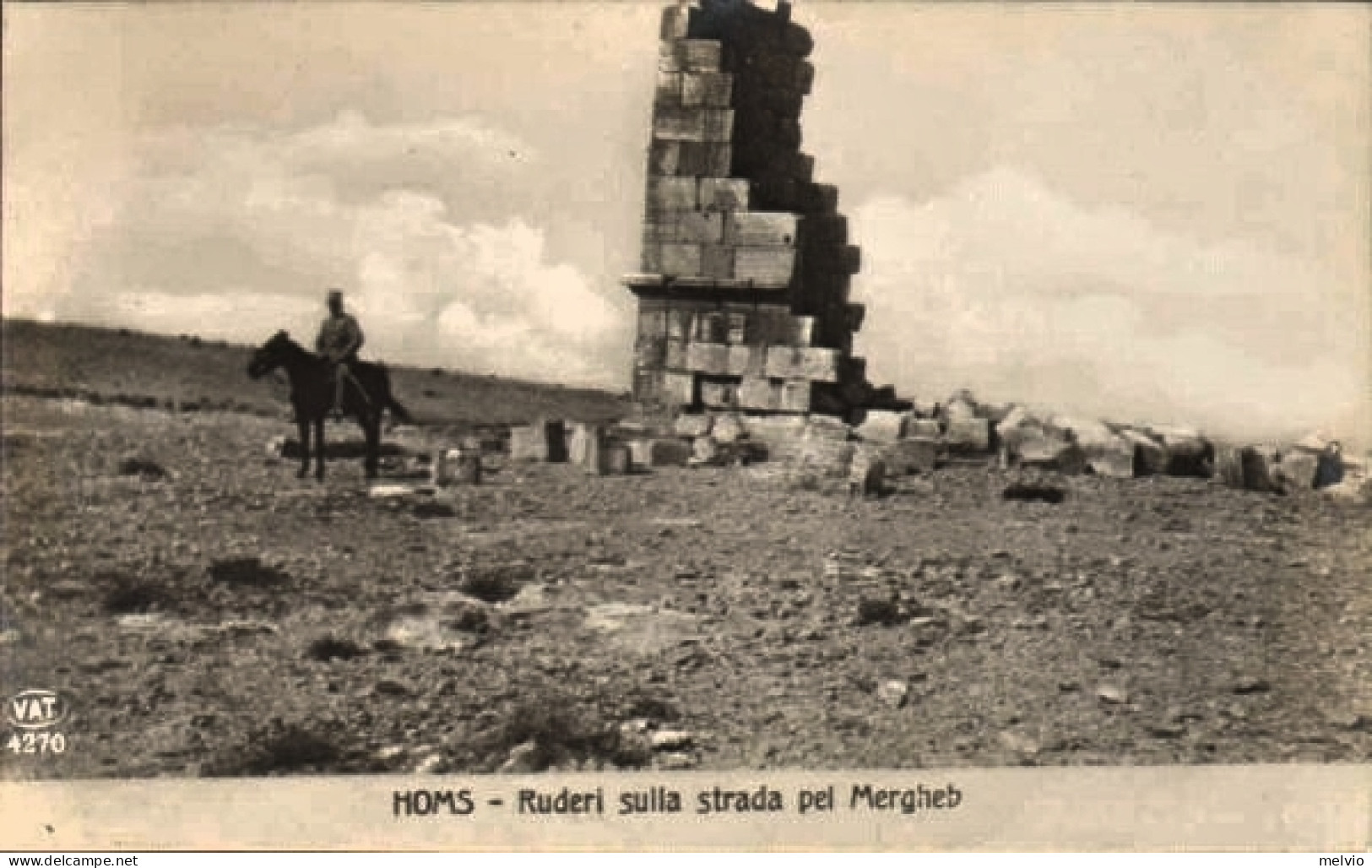 1911/12-"Guerra Italo-Turca,Ruderi Sulla Strada Pel Mergheb" - Tripolitania