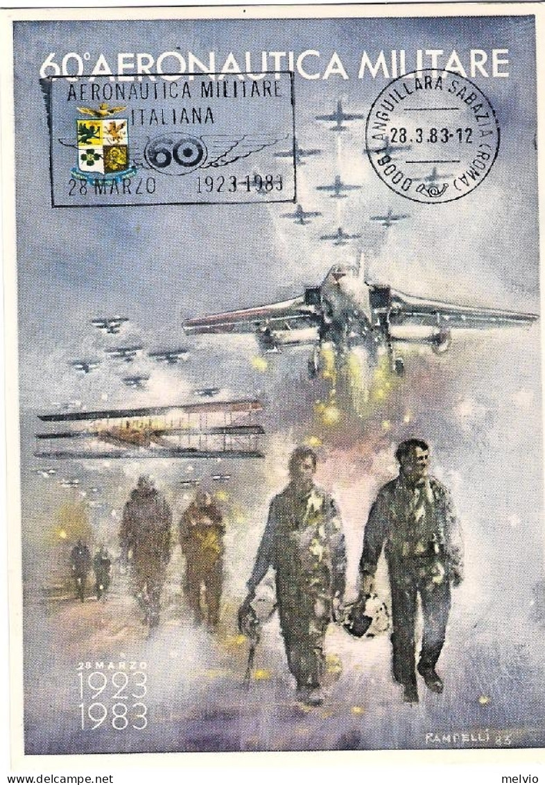 Vaticano-1983  Cartolina Commemorativa 60^ Anniversario Fondazione Dell'aeronaut - Airmail