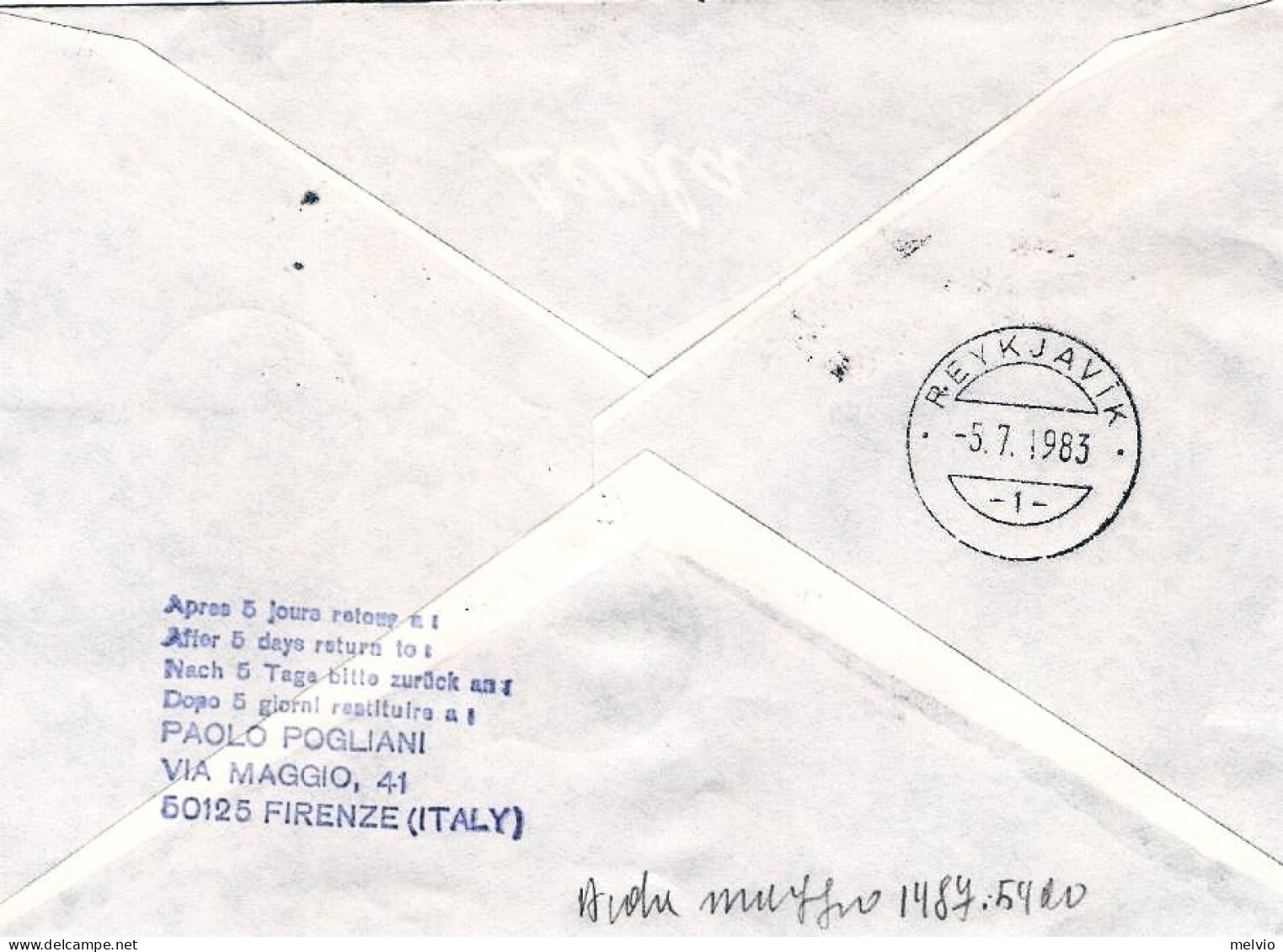 Vaticano-1983 Volo Speciale In Formazione Per Il Cinquantenario Della Crociera A - Airmail